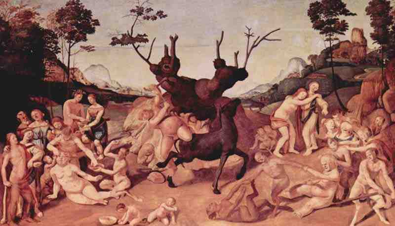 History of Silenus, Scene: The misfortune of Silenus, Piero di Cosimo