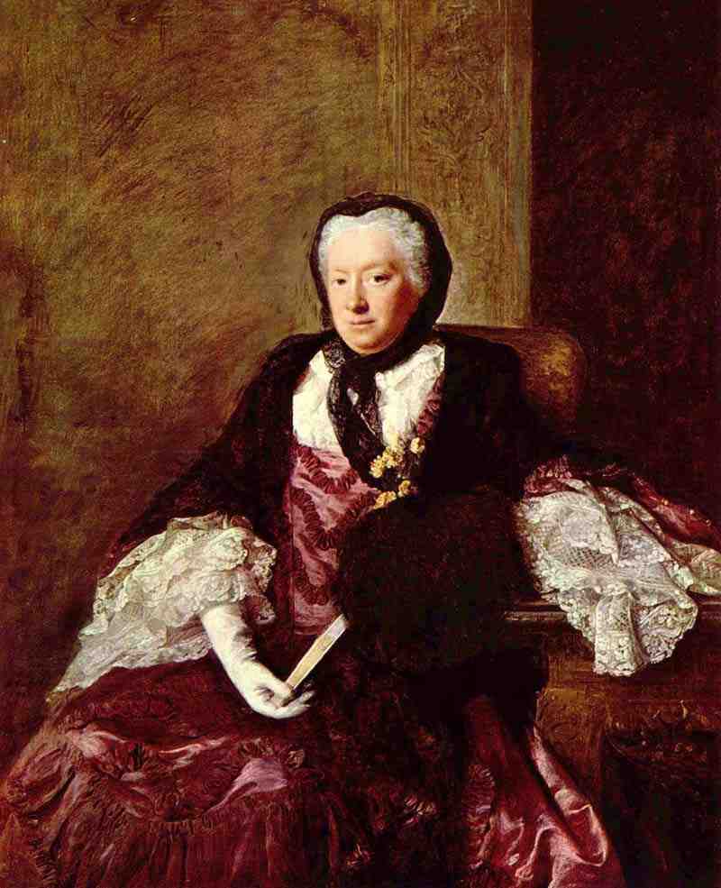 Porträt der Mary Atkins (Mrs. Martin). Allan Ramsay