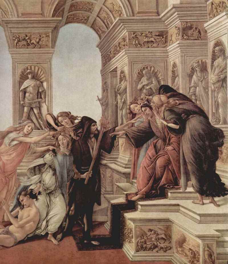 Calumny, detail. Sandro Botticelli