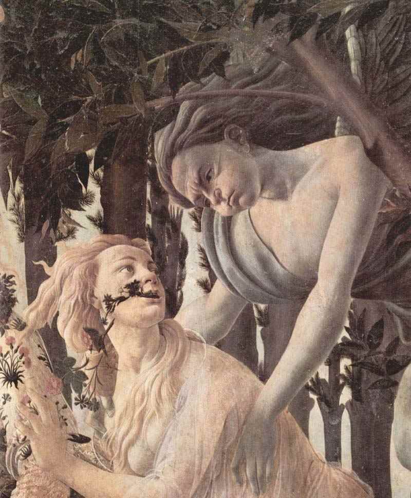 Spring (Primavera), detail. Sandro Botticelli