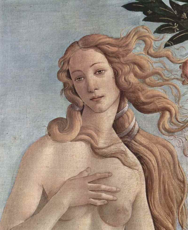Birth of Venus. Detail. Sandro Botticelli