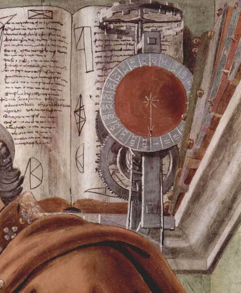 St. Augustine in contemplative prayer, detail. Sandro Botticelli