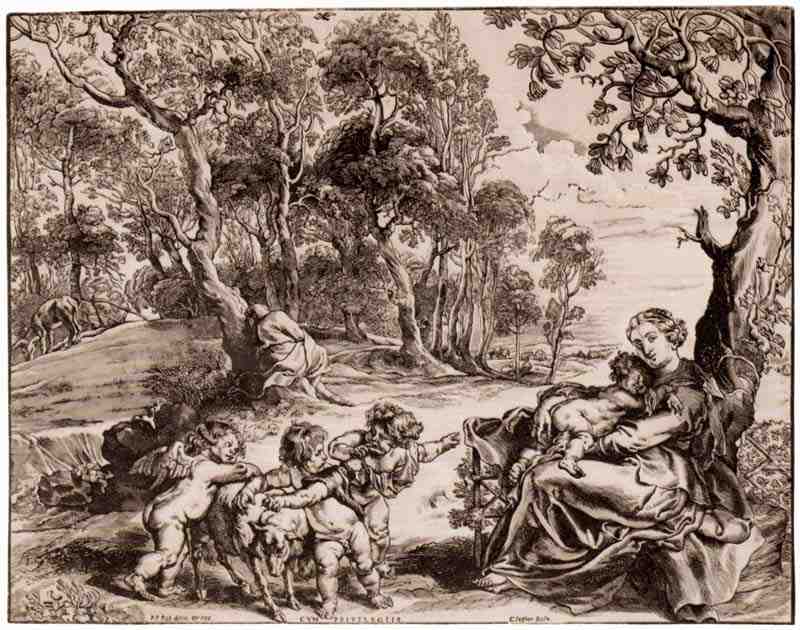 The Flight into Egypt, third version. Peter Paul Rubens
