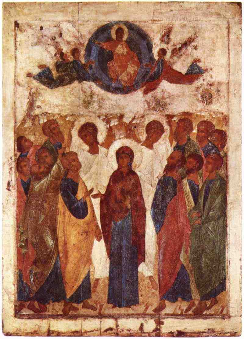 Ascension of Christ. Andrei Rublev