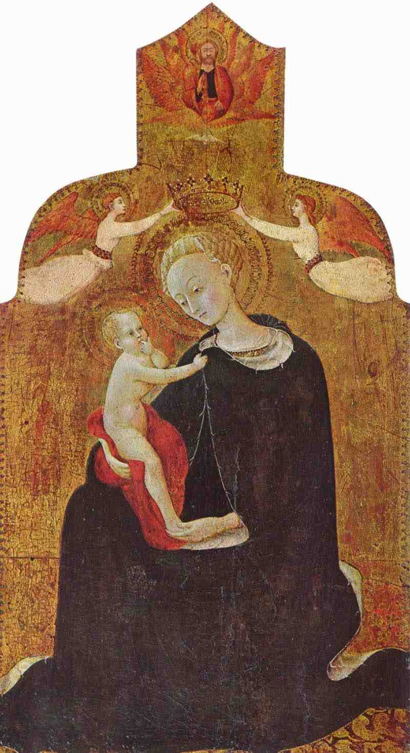  with the child crowned by two angels. Sassetta