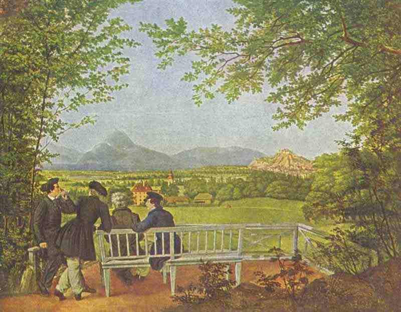View of Salzburg, Julius Schnorr von Carolsfeld