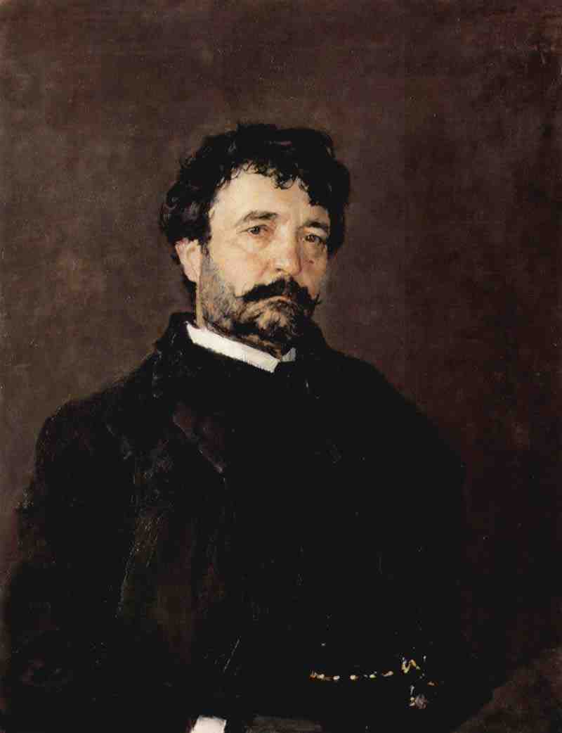 Portrait of the Italian Singer Angelo Masini. Valentin Aleksandrovich Serov