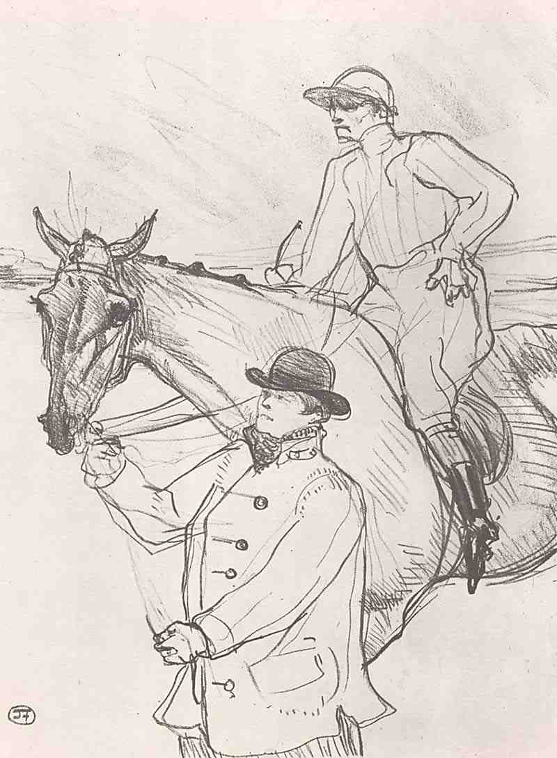 The jockey on the way to the scale, Henri de Toulouse-Lautrec
