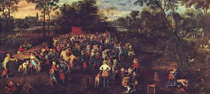 The Wedding Banquet. Jan Brueghel the Elder
