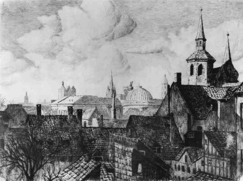 Braunschweig, overlooking the city from the southeast. G. Warneke
