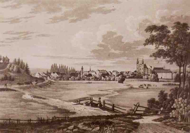 Donaueschingen, View from the west. Franz Thomas Weber