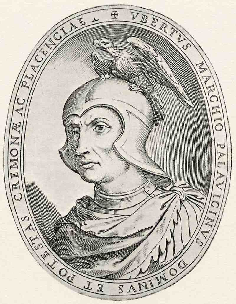 Illustration for Antonio Campis Cremona fedelissima , portrait of Oberto Palavicino, Antonio Campi