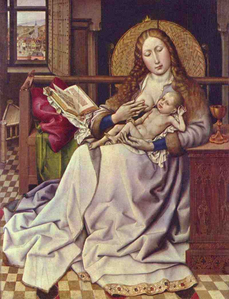 The Madonna in front of a screen. Robert Campin