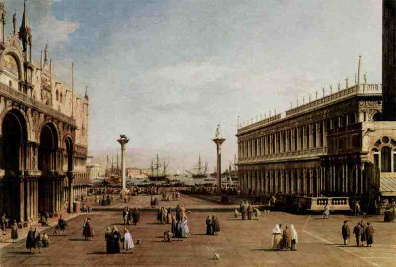 La Piazzetta, Canaletto (II), Giovanni Antonio Canal