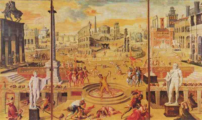 Carnage of the triumvirs. Antoine Caron