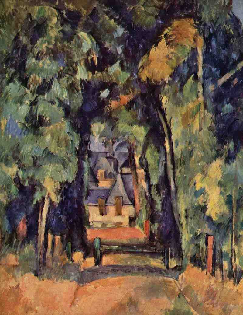 Road in Chantilly, Paul Cezanne