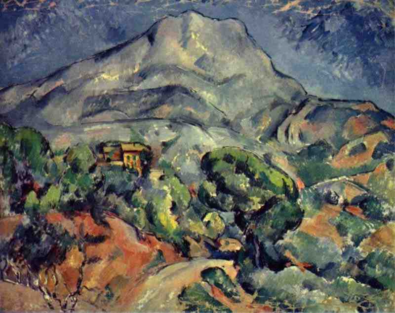Street in front of the mountain Sainte-Victoire, Paul Cezanne