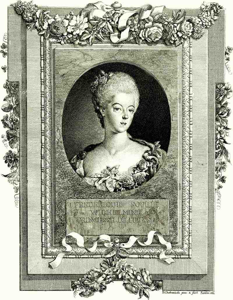 Princess Friederike Sophie Wilhelmine of Prussia, Daniel Nikolaus Chodowiecki