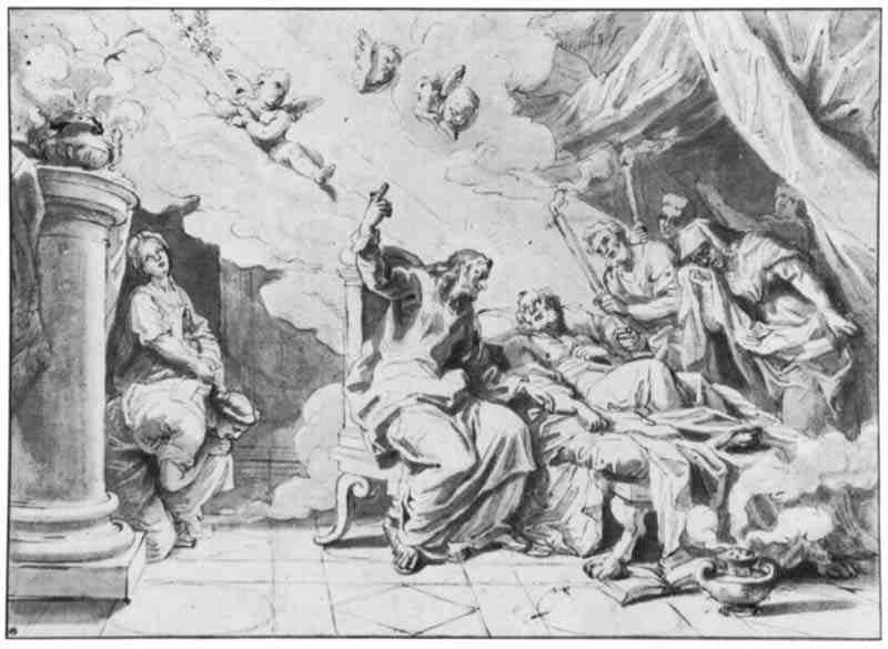 The Death of St. Joseph, Michel-Ange Corneille