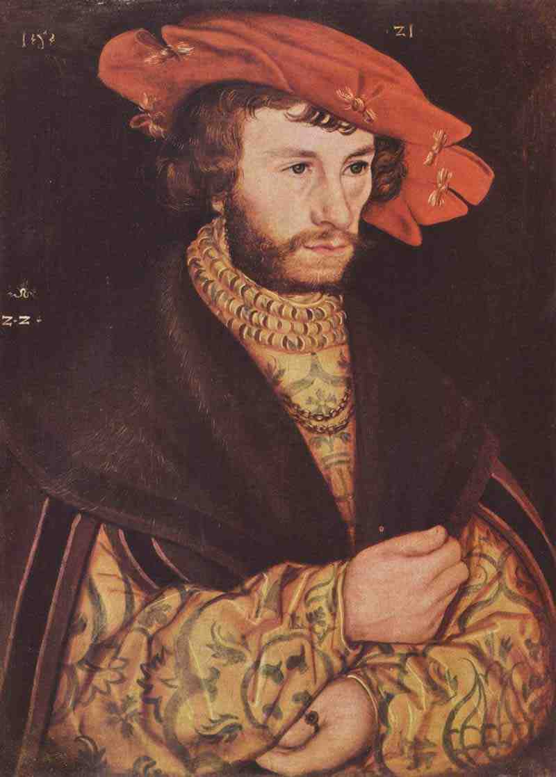Portrait of a young man with beret, Lucas Cranach the Elder