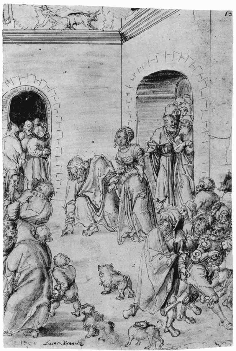 Christ and the adulteress, Lucas Cranach the Elder