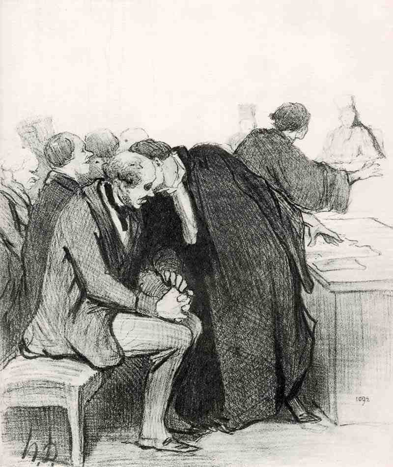 Let confidently offend, I will get started right awaym Honore Daumier
