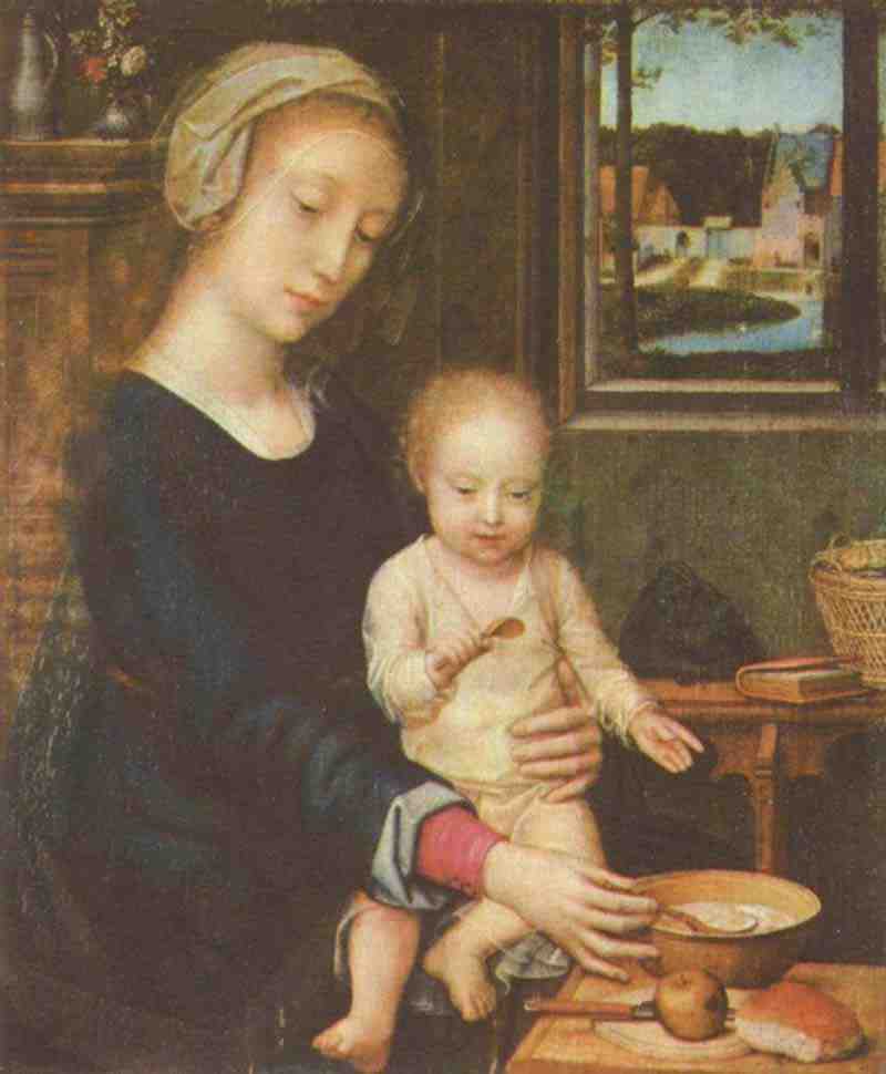 Madonna and Child with the Milk Soup. Gerard David