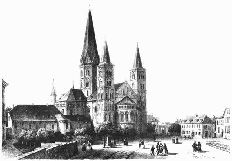 Bonn, Munster Square from southeast. Isidore Laurent Deroy