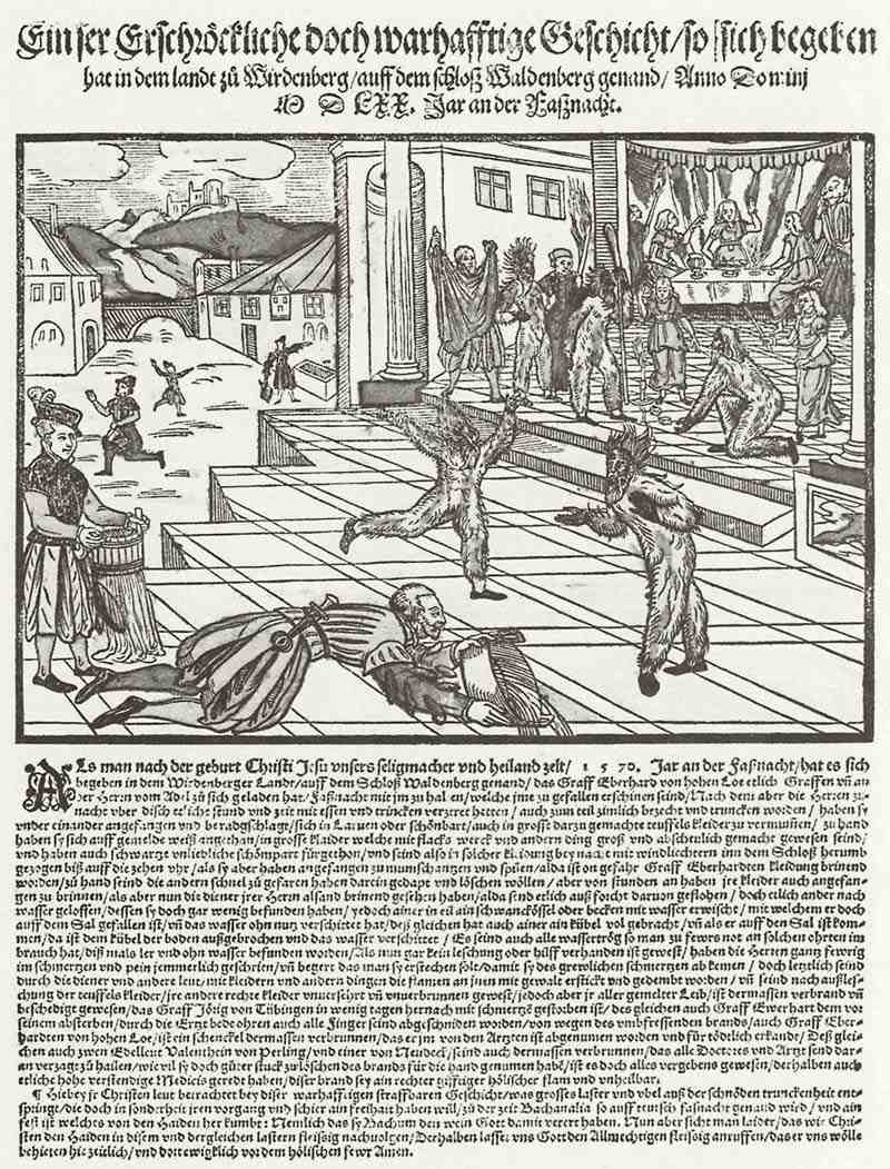 Report on the carnival in 1570. German master of the 2nd half of the 16th century