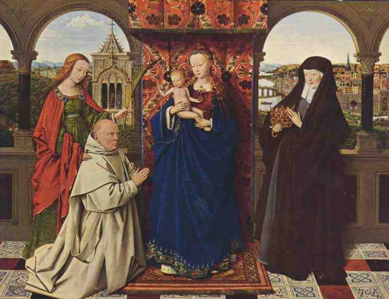 The Madonna with the Carthusians, Jan van Eyck