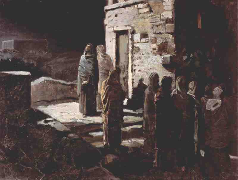 Christ enters with his disciples to the Garden of Gethsemane, Nikolai Nikolaevich Ge