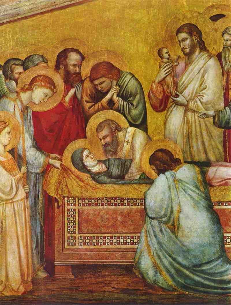 Death of the Virgin, Detail. Giotto di Bondone