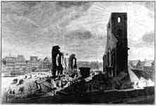 Hamburg, Grosse Michaelis Church ruins after the fire