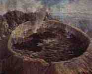 Krater im Pazifischen Ozean. William Hodges
