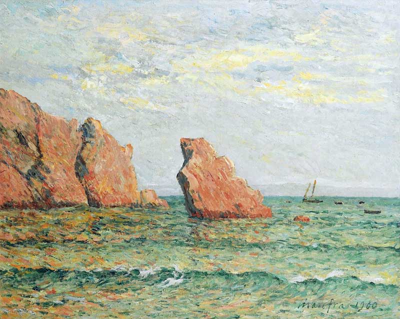 Lonely Rock at Morgat. Maxime Maufra