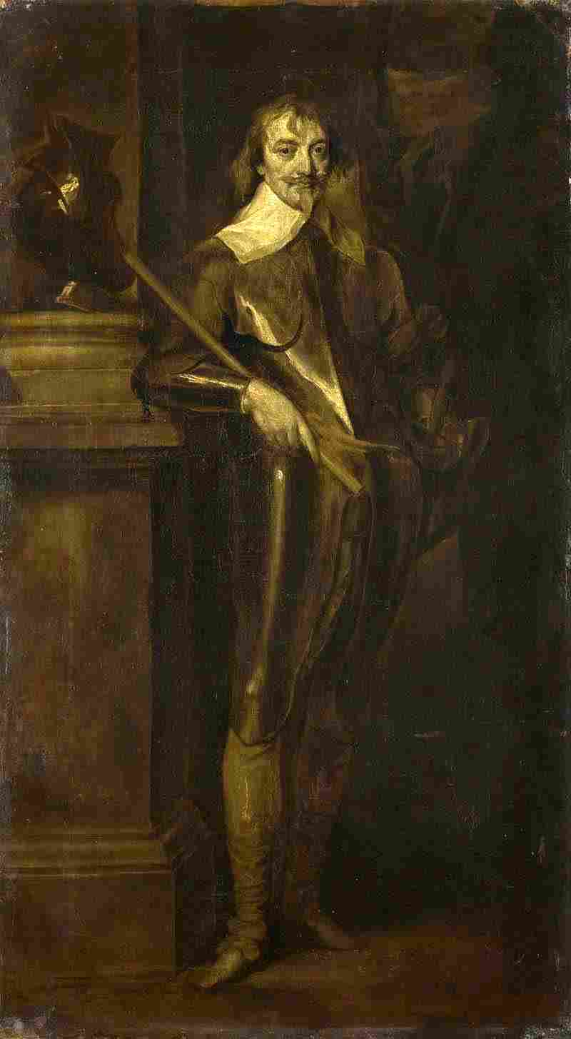 Portrait of Robert Rich, 2nd Earl of Warwick. After Anthony van Dyck