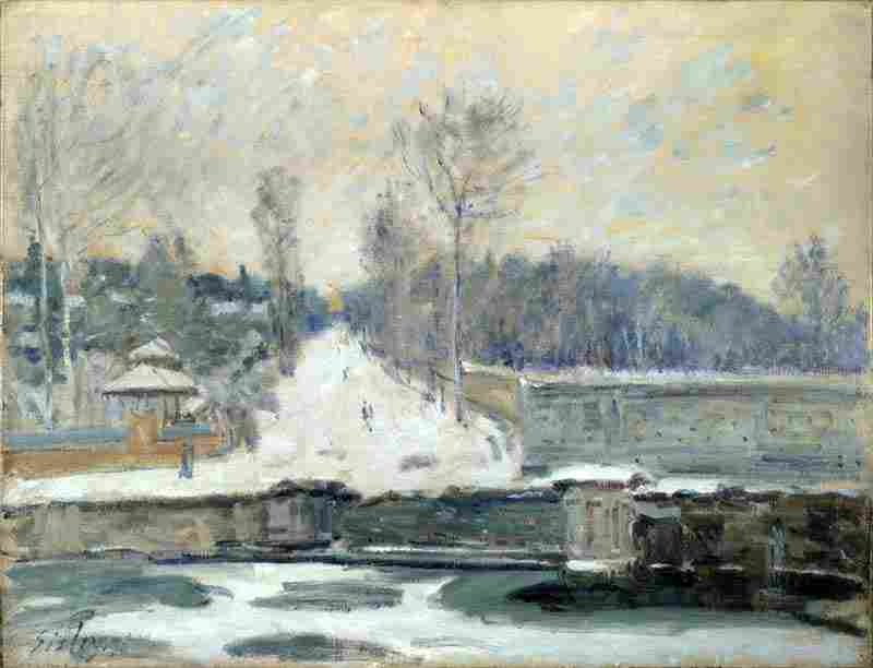 The Watering Place at Marly-le-Roi. Alfred Sisley