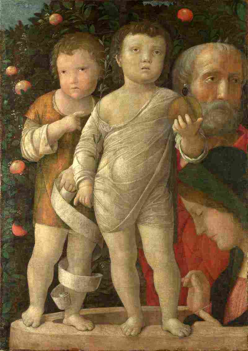 The Holy Family with Saint John. Andrea Mantegna
