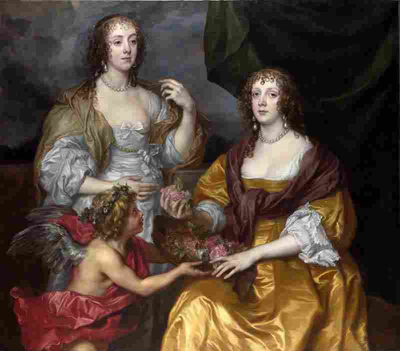 Portrait of the Ladies Elizabeth Thimbleby and Dorothy Viscountess Andover. Anthony van Dyck