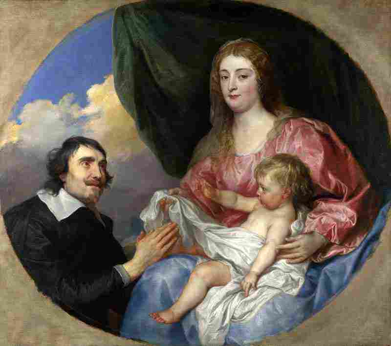 The Abbé Scaglia adoring the Virgin and Child. Anthony van Dyck