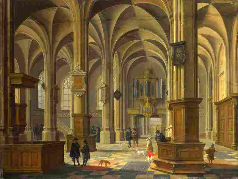 Interior of St Cunerakerk, Rhenen. Bartholomeus van Bassen