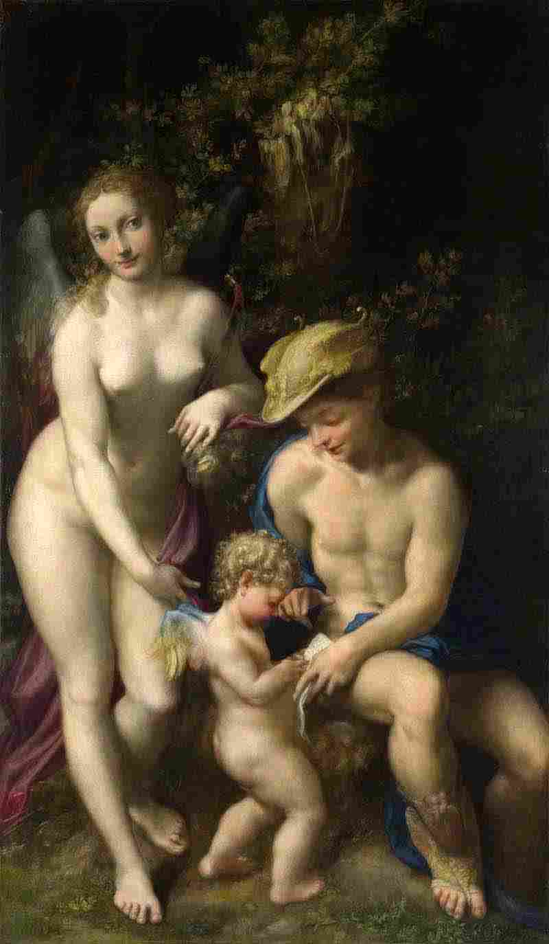 Venus with Mercury and Cupid (The School of Love). Correggio
