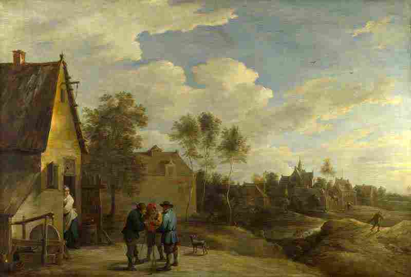 A View of a Village. David Teniers the Younger