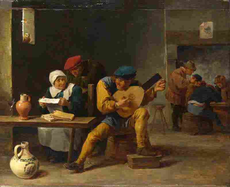 Peasants making Music in an Inn. David Teniers the Younger