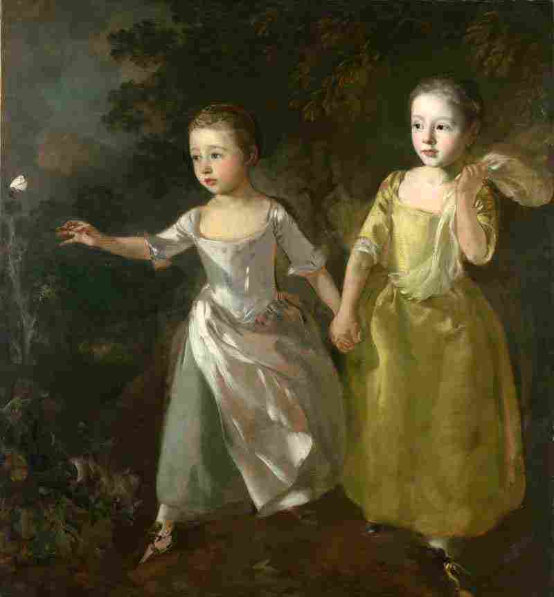 The Painter's Daughters chasing a Butterfly. Thomas Gainsborough
