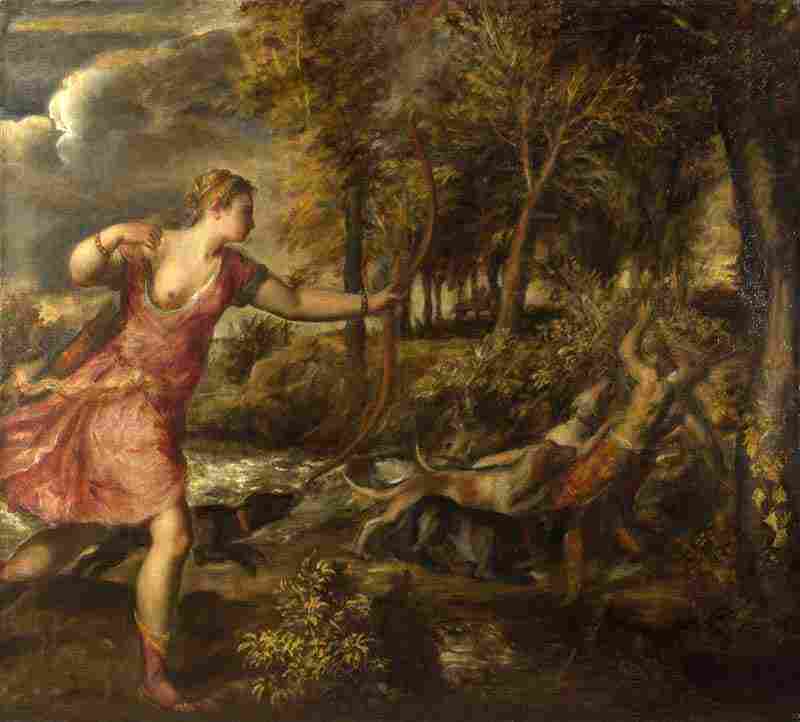 The Death of Actaeon. Titian