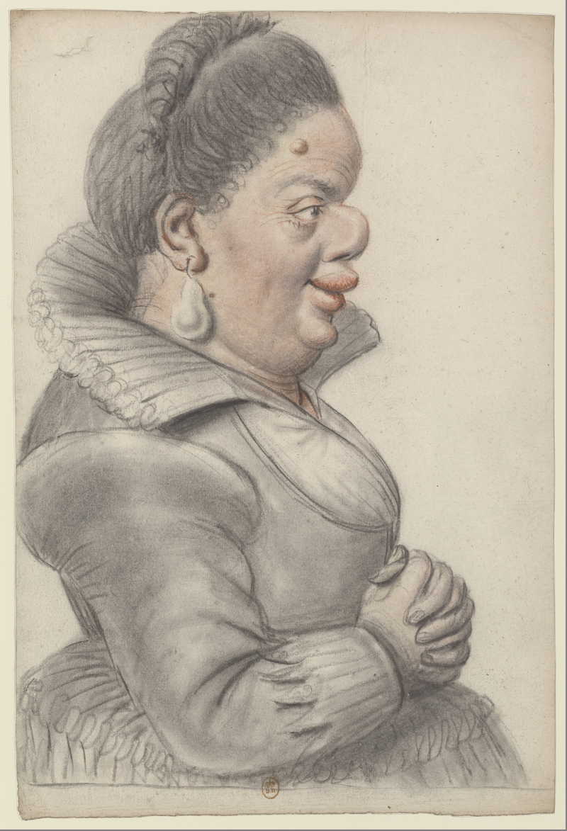 Dwarf woman, looking to the right. Nicolas Lagneau