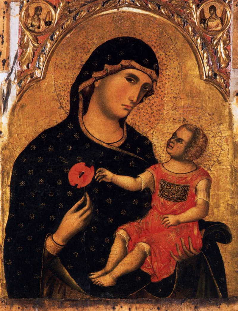 Madonna of the Poppy  . Paolo Veneziano