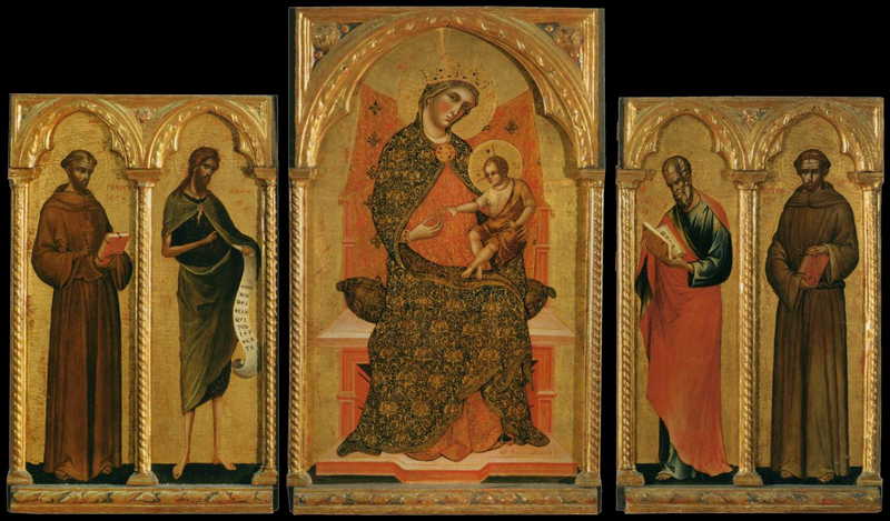 Panels of a Polyptych  . Paolo Veneziano
