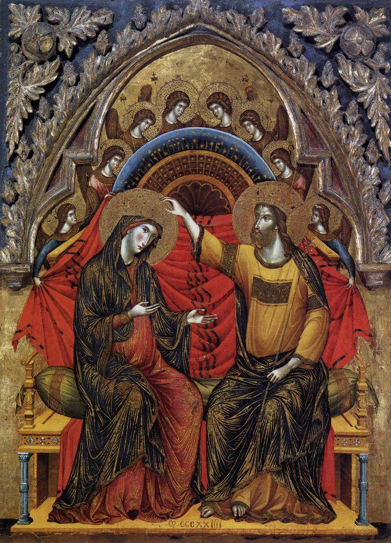 Coronation of the Virgin  . Paolo Veneziano